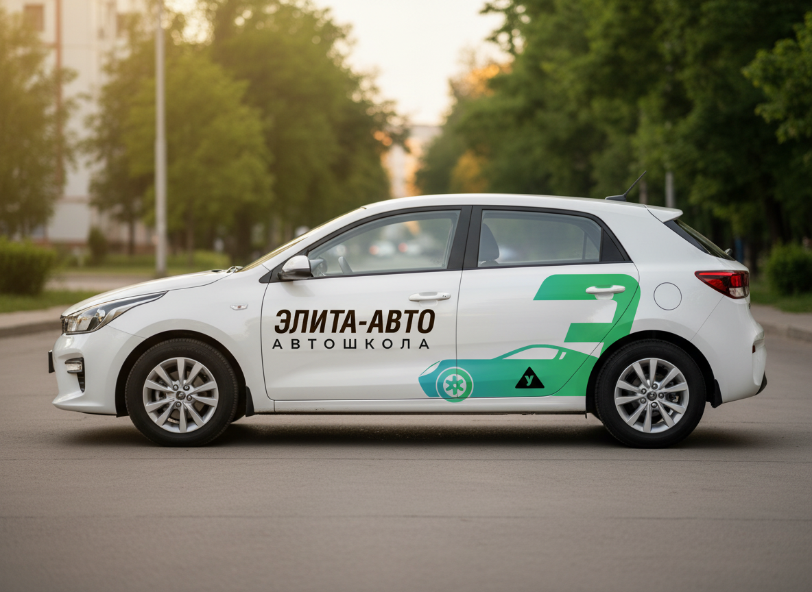 Kia Rio — учебный автомобиль автошколы Элита